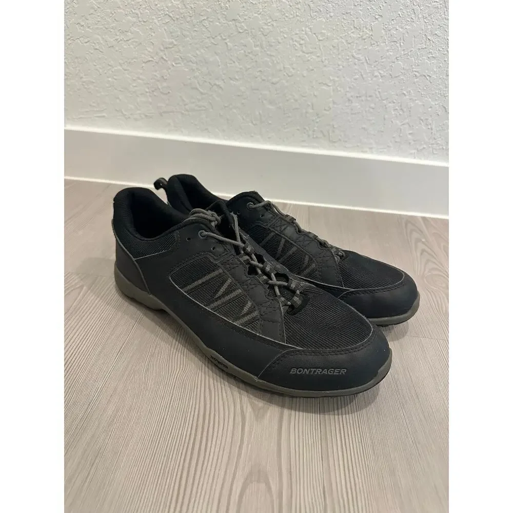 Bontrager Cycling Biking Lace Up Shoes Men 11 Black Active Triathlon Clip In
